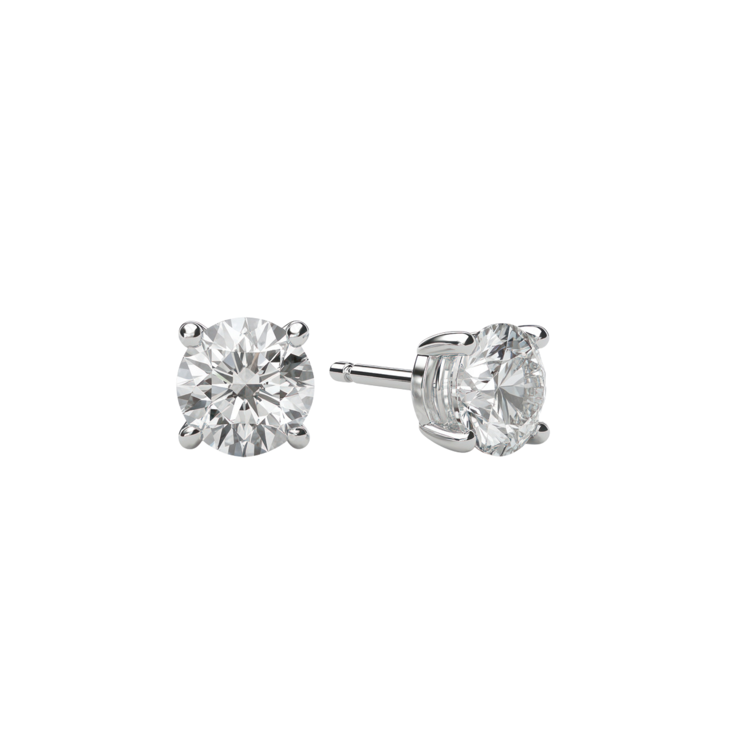 Brinco Solitário Shape Round 2.5ct