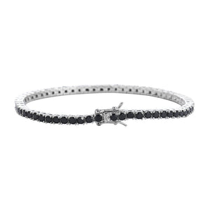 Pulseira Riviera Masculina Diamante Negro 10pts