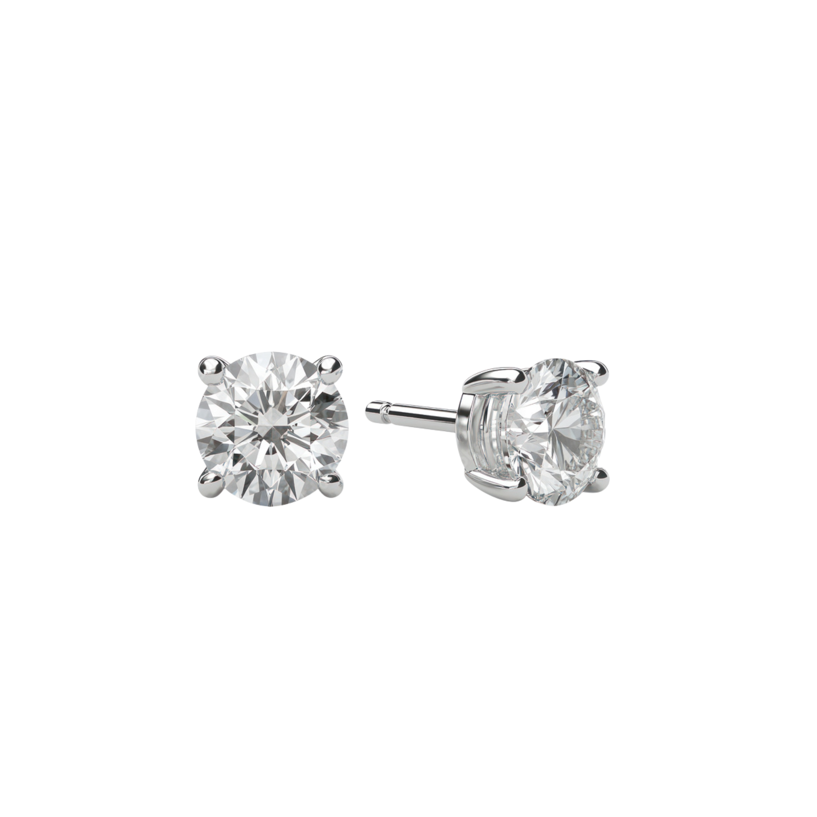 Brinco Solitário Shape Round 2.5ct