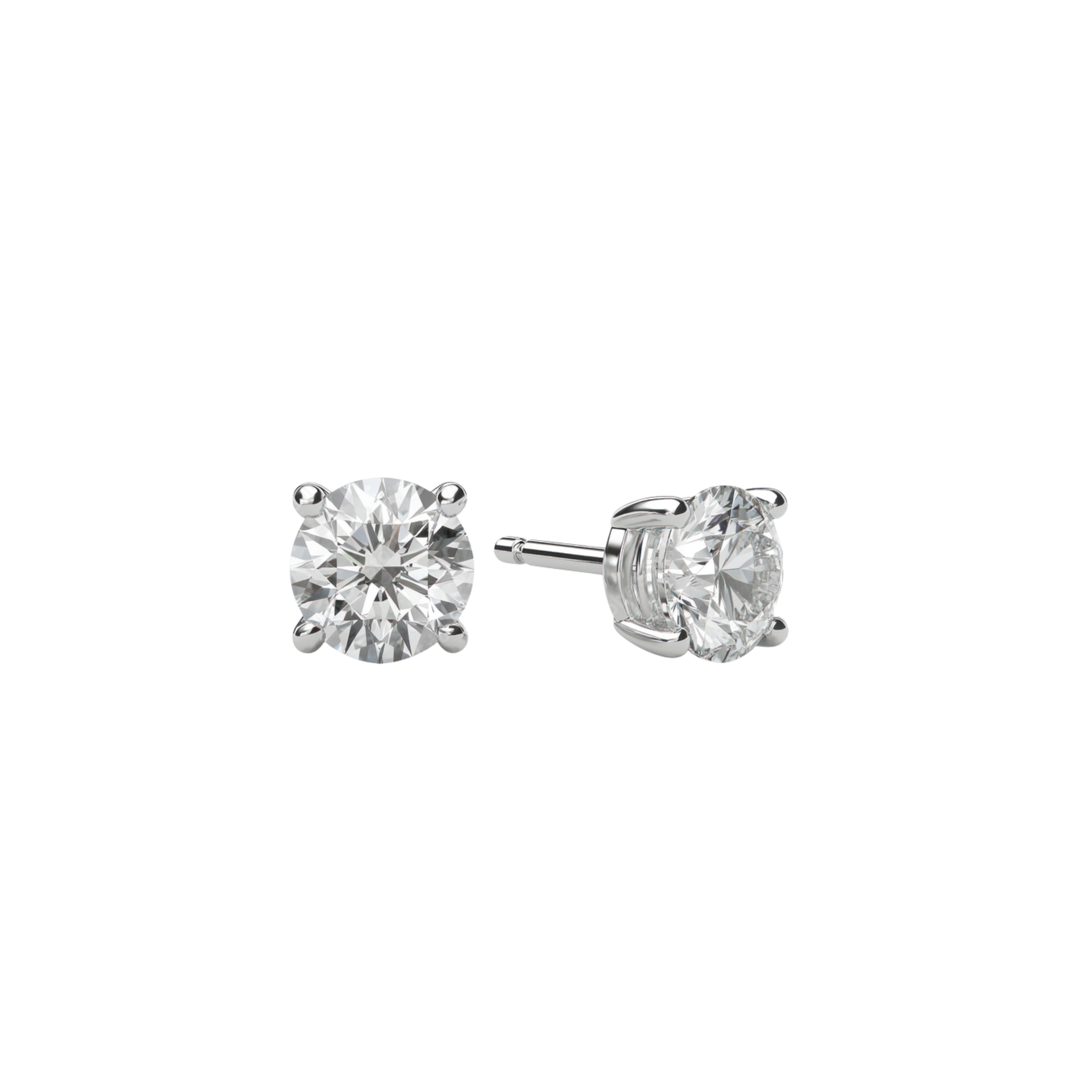 Brinco Solitário Shape Round 1.5ct