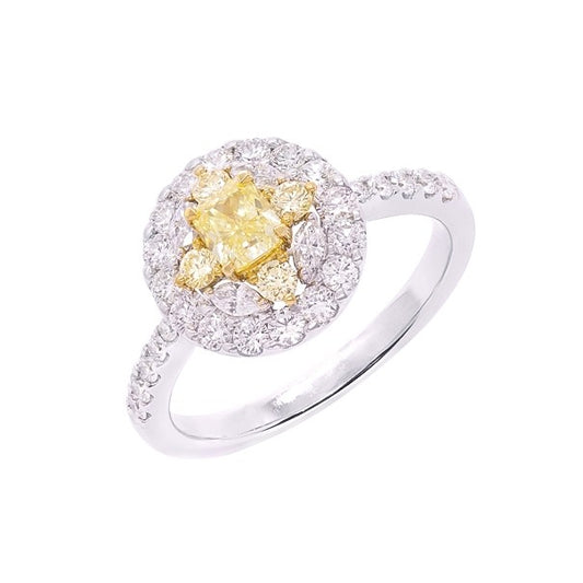 Anel Round Fancy Yellow