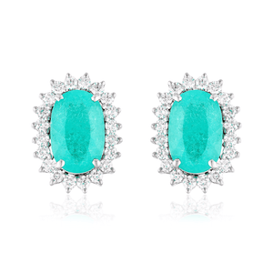 IMPORTED - 1 Carnelian Motif Earring 18K 750