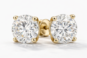 IMPORTED - 1 Carnelian Motif Earring 18K 750