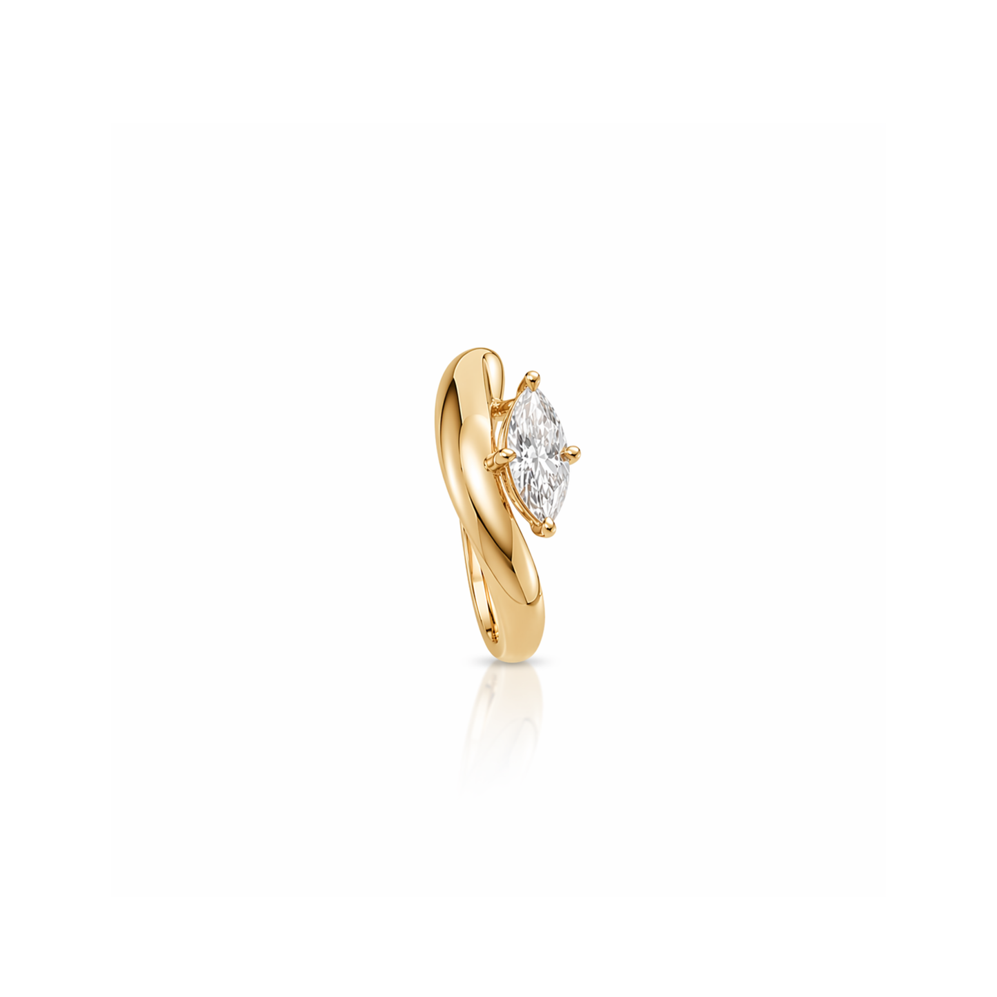 Pinky Ring Diamond Navete 0.20ct