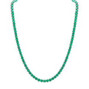 Emerald Riviera in 18K White Gold