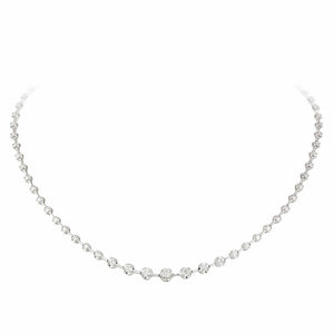 Colar Riviera Coroa Espaçada Fio Faca